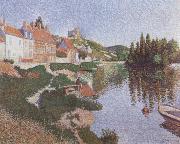 Paul Signac The River Bank oil painting reproduction